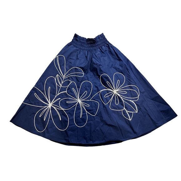 Parker Dresses & Skirts - Parker Wen Blue Embroidered Maxi Skirt Size M